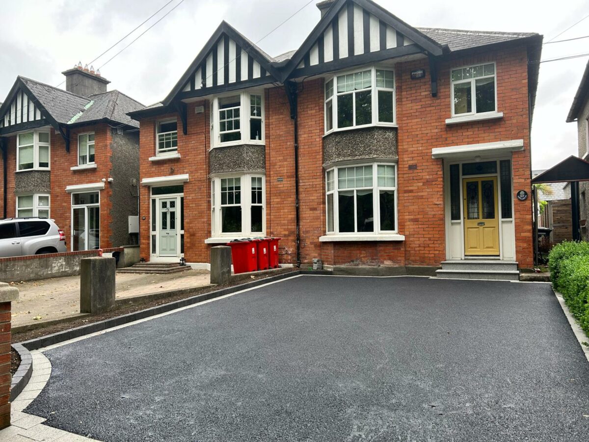 Asphalt Driveway with New Steps in Glasnevin, Dublin