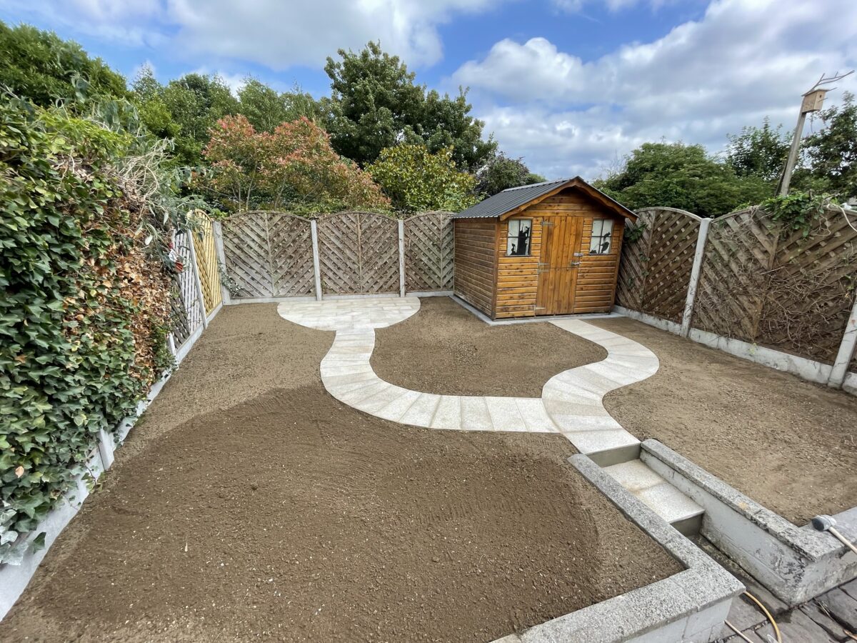 Granite Patio and Pathway Installation in Cabra