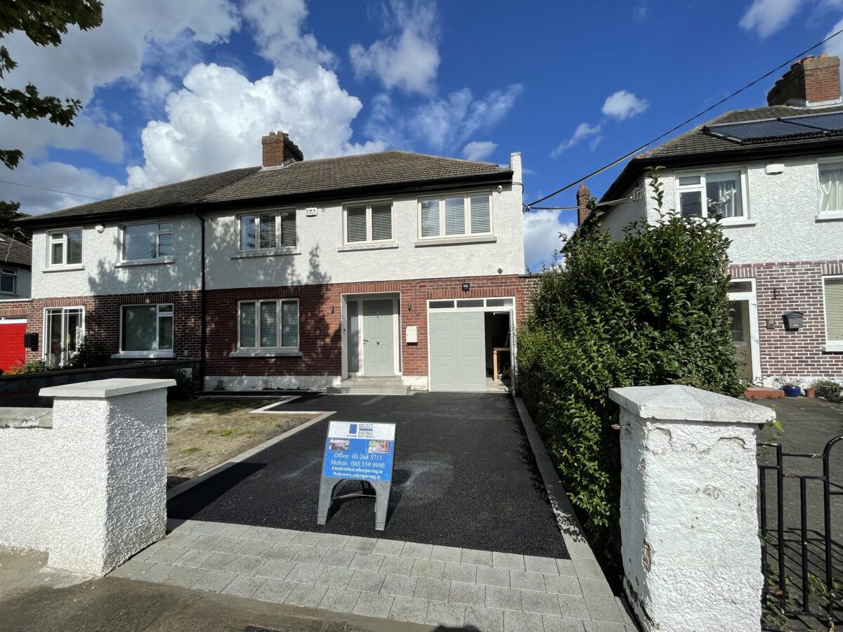 Asphalt Driveway With Granite Apron in Raheny, Dublin