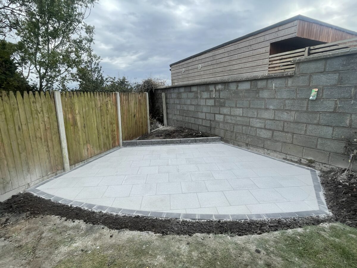 Patio with Newgrange Flagstones in Straffan, Co. Kildare