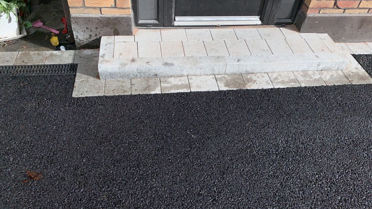 Tarmac Driveway with Newgrange Granite Border and Step in Santry, Dublin