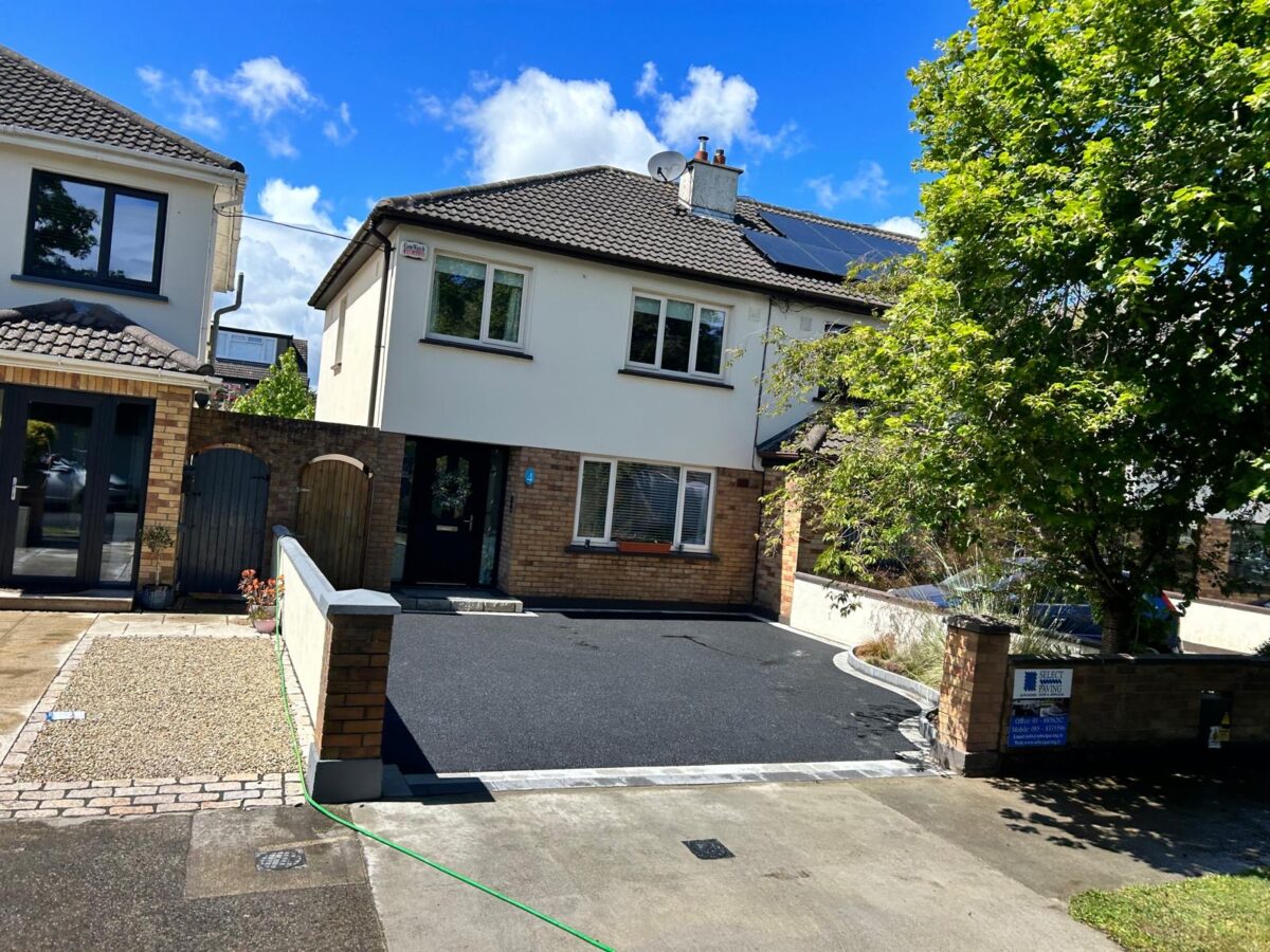 Tarmac Driveway with Granite Cobbles on Navan Road, Dublin