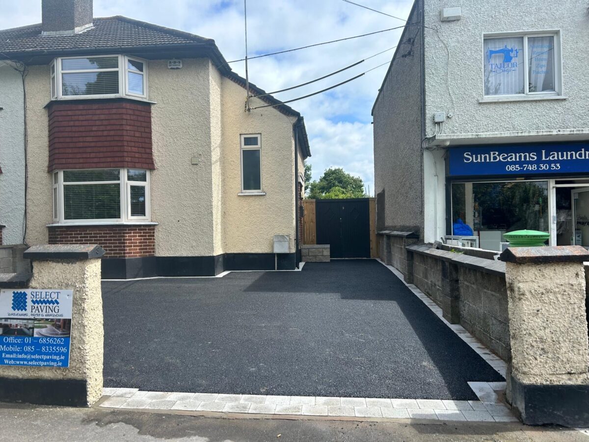Asphalt Driveway with Paved Border in Santry, Dublin