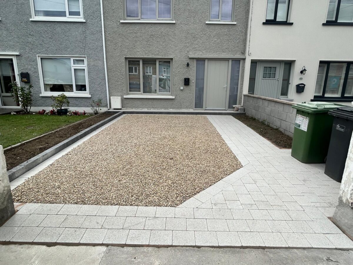 Gravelled Driveway with Paved Pathway and Border in Raheny, Dublin