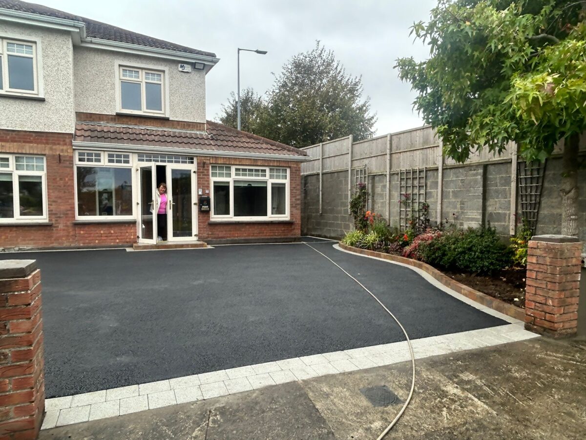 Tarmac Driveway with Edging Kerbs in Lucan, Dublin