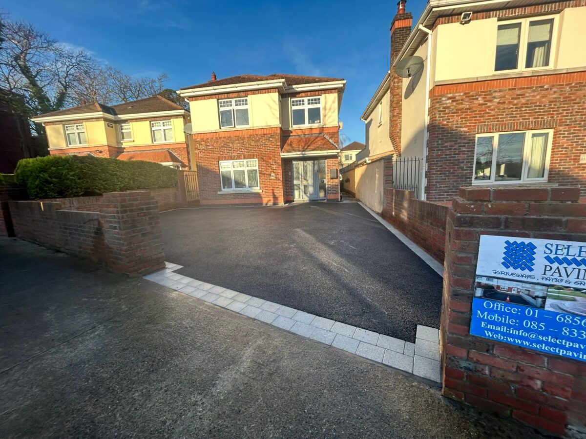 Asphalt Driveway with Paved Border in Bray, Co. Wicklow
