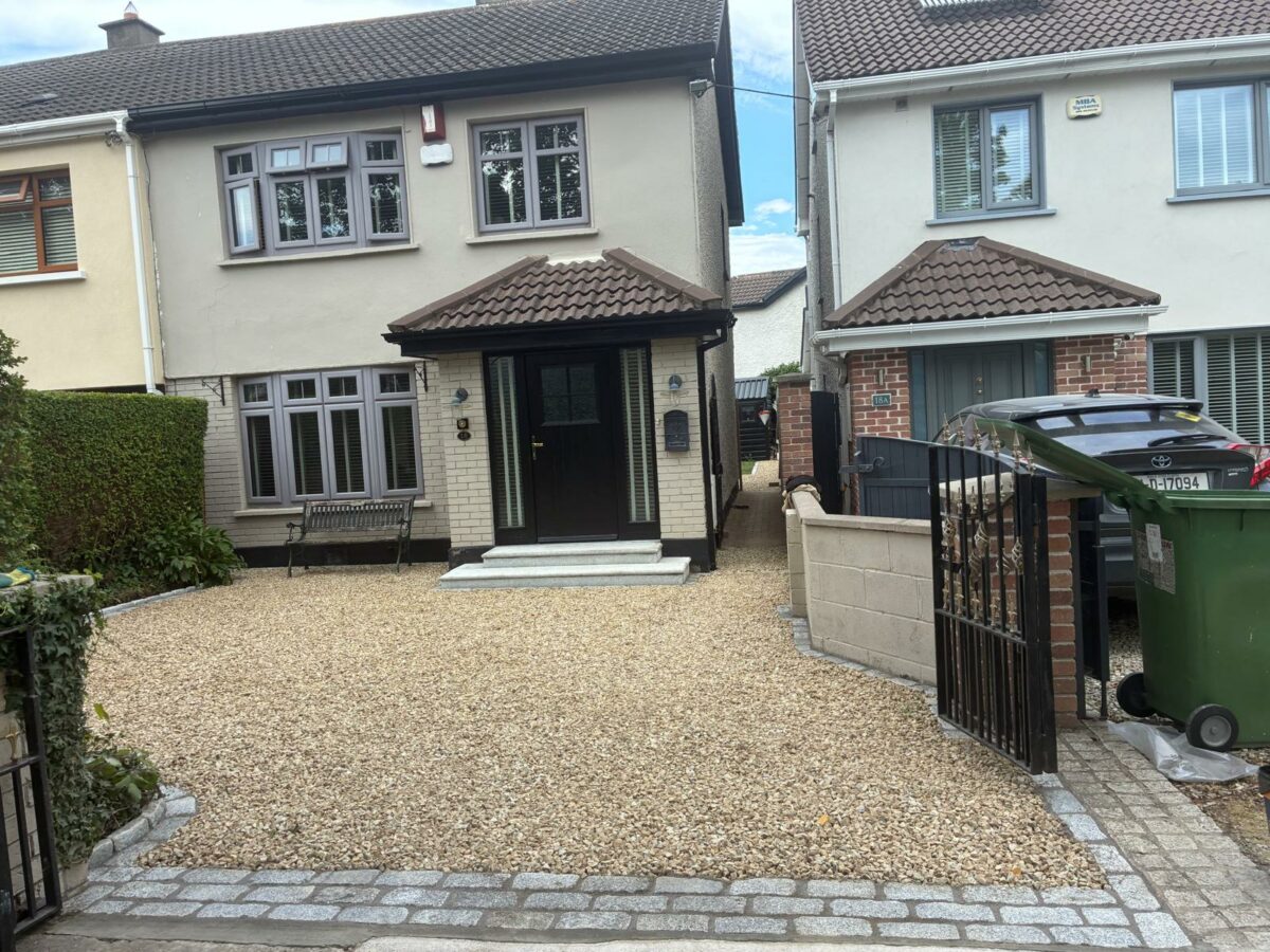Golden Gravel Driveway in Tallaght, Co. Dublin