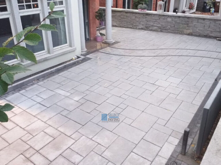 Belvedere Silver Granite Paved Driveway in Templeogue, Dublin